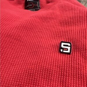 South Pole Men's Vibrant Red Crewneck Thermal Sweater L